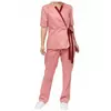 Комплект в азіатському стилі SAKURA для СПА та салонів краси жіночий пудрово-рожевий