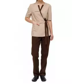 Комплект SAKURA - кімоно/штани жіночий бежевий